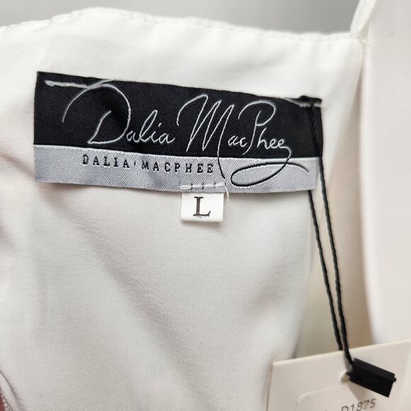 NWT Dalia MacPhee Yellow and Green Floral Maxi Fit n Flare Sundress Women's L - Picture 3 of 12